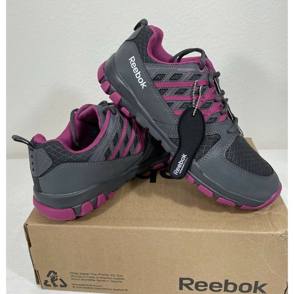 Reebok Women's Sublite Work RB408 Shoes Grey -Sz 9 - Picture 1 of 12